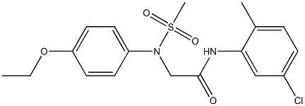 N-(5-chloro-2-methylphenyl)-2-[[4-(ethyloxy)phenyl](methylsulfonyl)amino]acetamide|