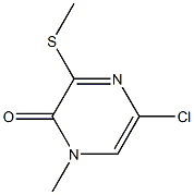 5-chloro-1-methyl-3-(methylsulfanyl)-2(1H)-pyrazinone 结构式