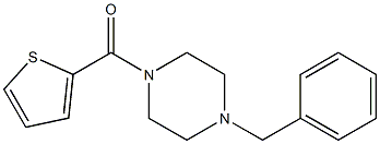 1-benzyl-4-(thien-2-ylcarbonyl)piperazine Structure