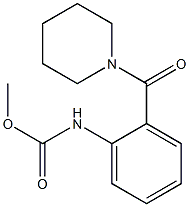 methyl2-(1-piperidinylcarbonyl)phenylcarbamate Structure