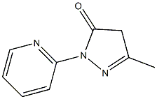 5-methyl-2-(2-pyridinyl)-2,4-dihydro-3H-pyrazol-3-one Struktur