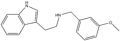 N-[2-(1H-indol-3-yl)ethyl]-N-(3-methoxybenzyl)amine 结构式