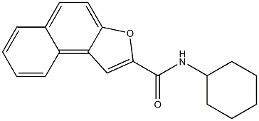 N-cyclohexylnaphtho[2,1-b]furan-2-carboxamide Struktur