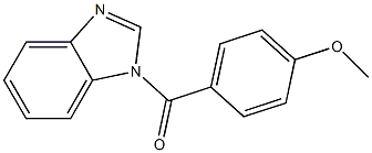 4-(1H-benzimidazol-1-ylcarbonyl)phenyl methyl ether 结构式