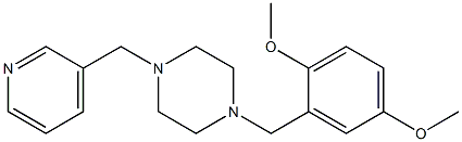 1-(2,5-dimethoxybenzyl)-4-(3-pyridinylmethyl)piperazine