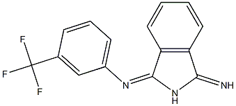 N-(3-imino-2,3-dihydro-1H-isoindol-1-ylidene)-N-[3-(trifluoromethyl)phenyl]amine Structure