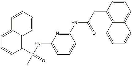 2-(1-naphthyl)-N-{6-[(1-naphthylacetyl)amino]-2-pyridinyl}acetamide Structure