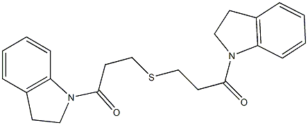 bis[3-(2,3-dihydro-1H-indol-1-yl)-3-oxopropyl] sulfide
