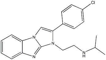 N-{2-[2-(4-chlorophenyl)-1H-imidazo[1,2-a]benzimidazol-1-yl]ethyl}-2-propanamine Structure