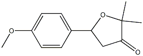 5-(4-methoxyphenyl)-2,2-dimethyldihydro-3(2H)-furanone,,结构式