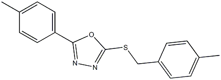  4-methylbenzyl 5-(4-methylphenyl)-1,3,4-oxadiazol-2-yl sulfide