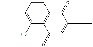 2,6-ditert-butyl-5-hydroxynaphthoquinone Structure