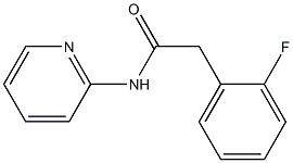 2-(2-fluorophenyl)-N-(2-pyridinyl)acetamide Struktur