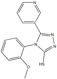 4-(2-methoxyphenyl)-5-(3-pyridinyl)-4H-1,2,4-triazol-3-yl hydrosulfide