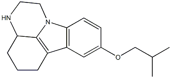 8-isobutoxy-2,3,3a,4,5,6-hexahydro-1H-pyrazino[3,2,1-jk]carbazole Structure