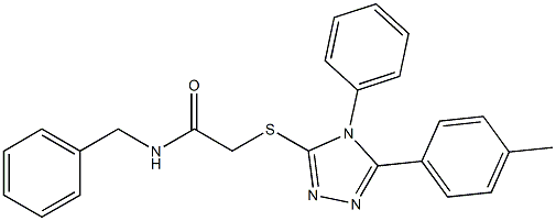 N-benzyl-2-{[5-(4-methylphenyl)-4-phenyl-4H-1,2,4-triazol-3-yl]sulfanyl}acetamide|