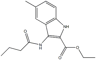 ethyl 3-(butyrylamino)-5-methyl-1H-indole-2-carboxylate|