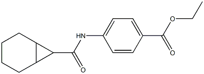 ethyl 4-[(bicyclo[4.1.0]hept-7-ylcarbonyl)amino]benzoate,,结构式