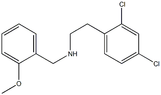 N-[2-(2,4-dichlorophenyl)ethyl]-N-(2-methoxybenzyl)amine,,结构式