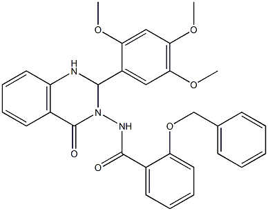 2-(benzyloxy)-N-(4-oxo-2-(2,4,5-trimethoxyphenyl)-1,4-dihydro-3(2H)-quinazolinyl)benzamide