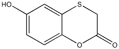 6-hydroxy-1,4-benzoxathiin-2(3H)-one 结构式