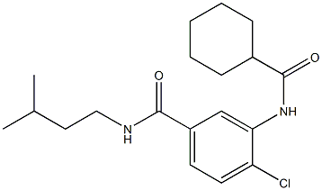 4-chloro-3-[(cyclohexylcarbonyl)amino]-N-isopentylbenzamide|