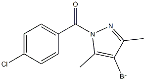 4-bromo-1-(4-chlorobenzoyl)-3,5-dimethyl-1H-pyrazole Structure