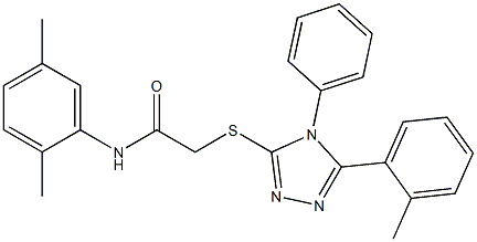 N-(2,5-dimethylphenyl)-2-{[5-(2-methylphenyl)-4-phenyl-4H-1,2,4-triazol-3-yl]sulfanyl}acetamide