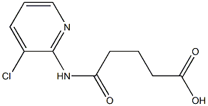 5-[(3-chloro-2-pyridinyl)amino]-5-oxopentanoic acid 结构式