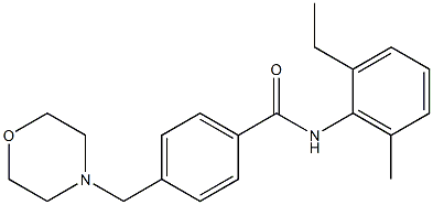 N-(2-ethyl-6-methylphenyl)-4-(4-morpholinylmethyl)benzamide Structure