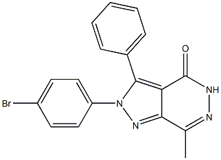 2-(4-bromophenyl)-7-methyl-3-phenyl-2,5-dihydro-4H-pyrazolo[3,4-d]pyridazin-4-one Structure