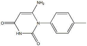 6-amino-1-(4-methylphenyl)-2,4(1H,3H)-pyrimidinedione Structure