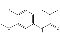 N-(3,4-dimethoxyphenyl)-2-methylpropanamide 结构式