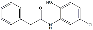 N-(5-chloro-2-hydroxyphenyl)-2-phenylacetamide 化学構造式