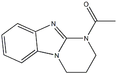 1-acetyl-1,2,3,4-tetrahydropyrimido[1,2-a]benzimidazole 化学構造式