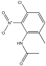 N-{3-chloro-2-nitro-6-methylphenyl}acetamide 结构式