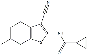 N-(3-cyano-6-methyl-4,5,6,7-tetrahydro-1-benzothien-2-yl)cyclopropanecarboxamide