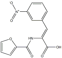 2-(2-furoylamino)-3-{3-nitrophenyl}acrylic acid Structure