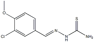 3-chloro-4-methoxybenzaldehyde thiosemicarbazone 结构式