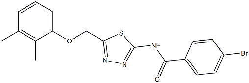  4-bromo-N-{5-[(2,3-dimethylphenoxy)methyl]-1,3,4-thiadiazol-2-yl}benzamide