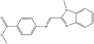  methyl 4-{[(1-methyl-1H-benzimidazol-2-yl)methylene]amino}benzoate