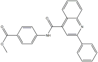 methyl 4-{[(2-phenyl-4-quinolinyl)carbonyl]amino}benzoate Struktur