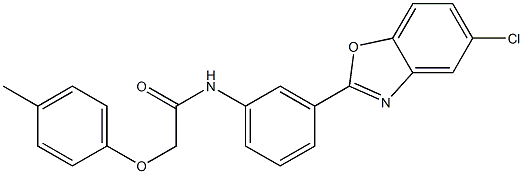 N-[3-(5-chloro-1,3-benzoxazol-2-yl)phenyl]-2-(4-methylphenoxy)acetamide