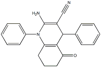 2-amino-5-oxo-1,4-diphenyl-1,4,5,6,7,8-hexahydroquinoline-3-carbonitrile
