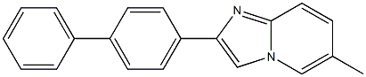 2-[1,1'-biphenyl]-4-yl-6-methylimidazo[1,2-a]pyridine 结构式