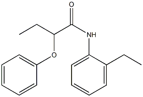 N-(2-ethylphenyl)-2-phenoxybutanamide Structure