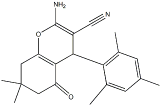 2-amino-4-mesityl-7,7-dimethyl-5-oxo-5,6,7,8-tetrahydro-4H-chromene-3-carbonitrile