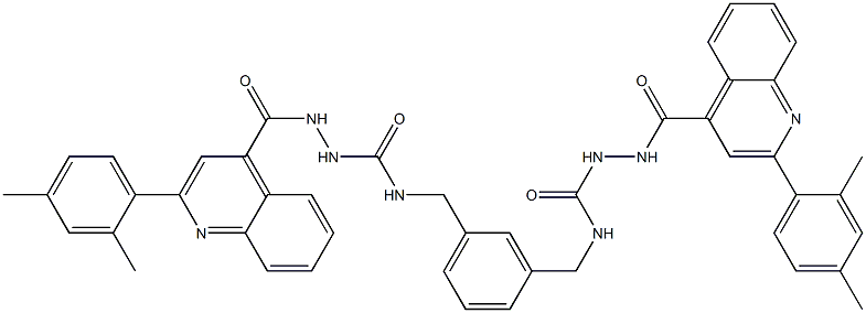 2-{[2-(2,4-dimethylphenyl)-4-quinolinyl]carbonyl}-N-[3-({[(2-{[2-(2,4-dimethylphenyl)-4-quinolinyl]carbonyl}hydrazino)carbonyl]amino}methyl)benzyl]hydrazinecarboxamide