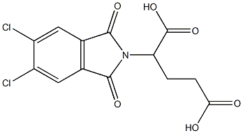 2-(5,6-dichloro-1,3-dioxo-1,3-dihydro-2H-isoindol-2-yl)pentanedioic acid Structure