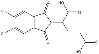 2-(5,6-dichloro-1,3-dioxo-1,3-dihydro-2H-isoindol-2-yl)pentanedioic acid 结构式